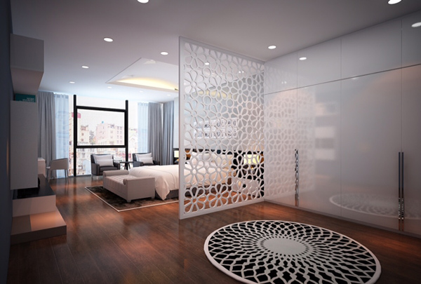 phòng ngủ đẹp, vach CNC đẹp, thiết kế nội thất phòng ngủ đẹp
